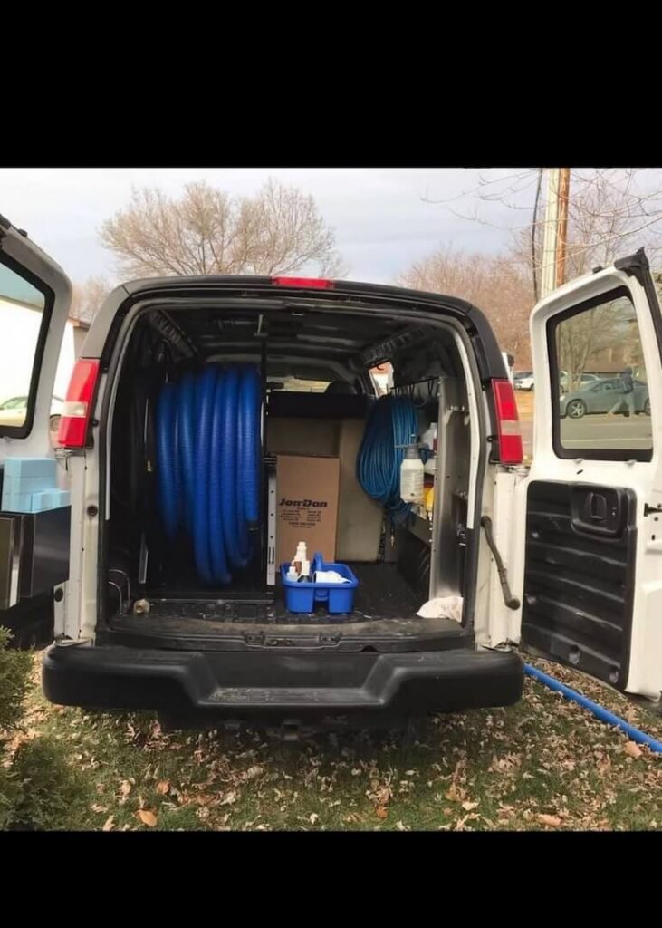 Pace Pro Carpet Cleaners & Restoration Van in Champaign, IL.